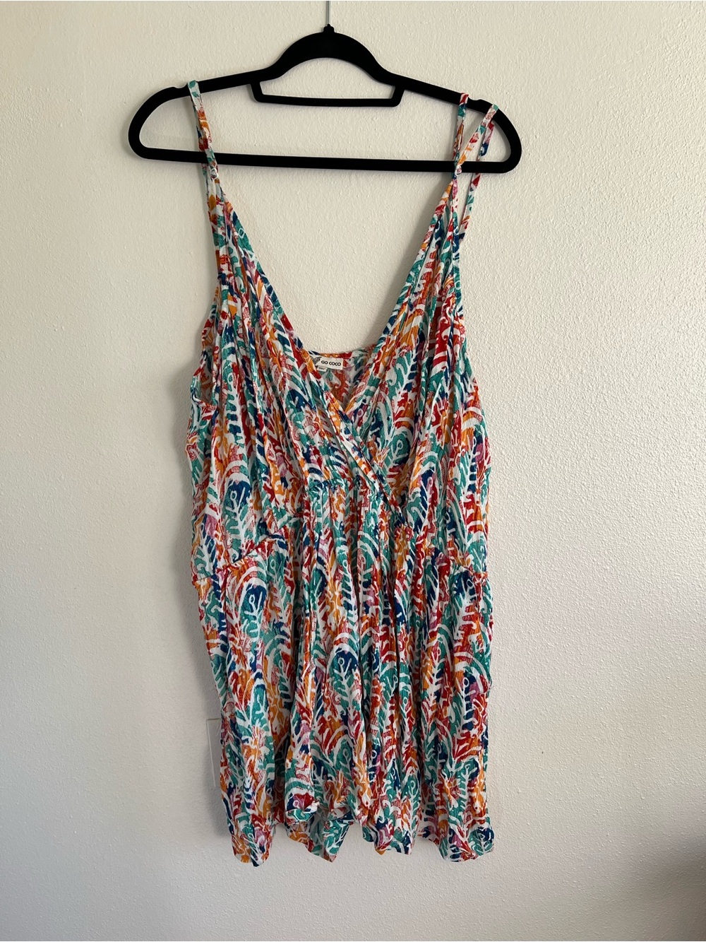 Sleeveless Multicolor Printed Jumpsuit Romper